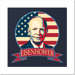 Dwight D. Eisenhower American Banner Posters and Art